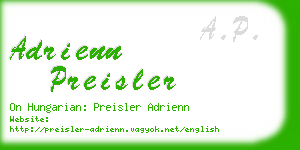 adrienn preisler business card